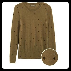 NWT - Banana Republic silk cashmere star sweater